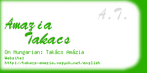 amazia takacs business card